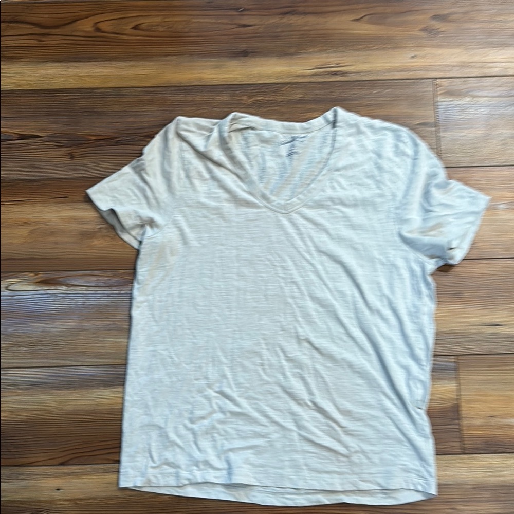 Women's V-Neck T-Shirt - Light Gray